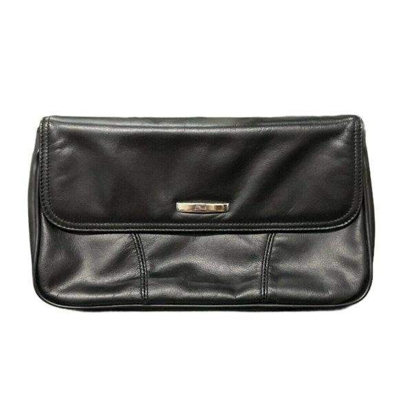 Cabin Creek Handbags - cabin creek black clutch handbag Medium Size Clutch- Solid Color Bag